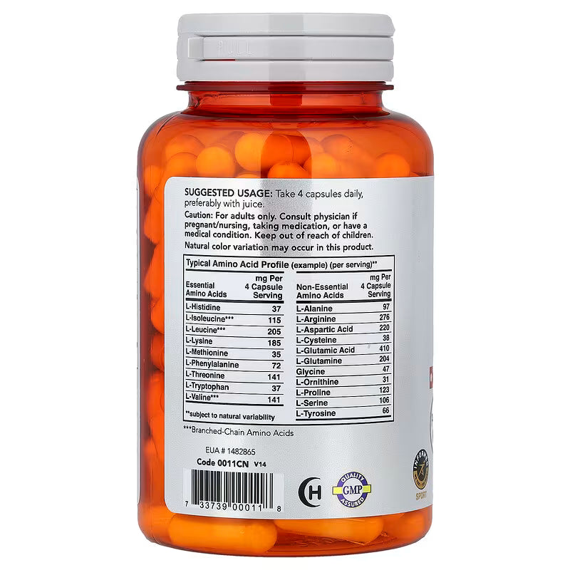 NOW SPORTS - AMINO COMPLETE 850 MG - 120 CAPSULES