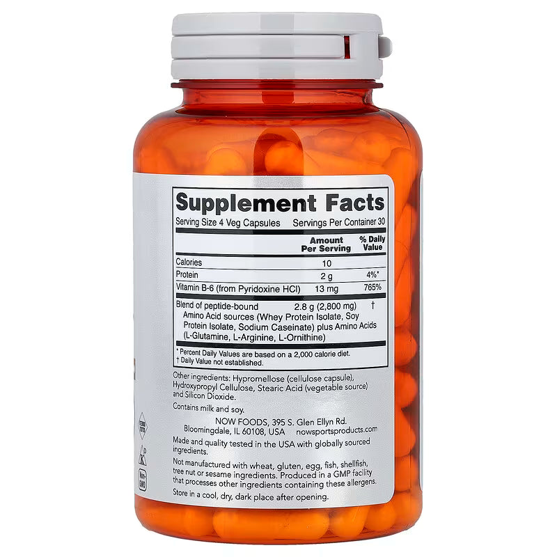 NOW SPORTS - AMINO COMPLETE 850 MG - 120 CAPSULES