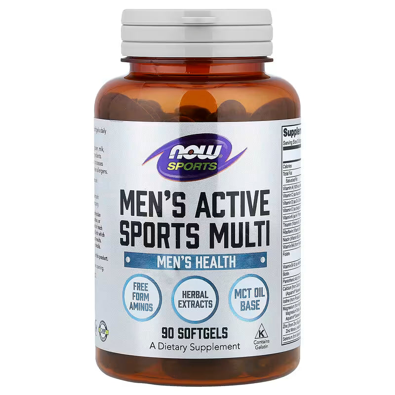 NOW - MEN'S ACTIVE SPORTS MULTI - 90 Softgels