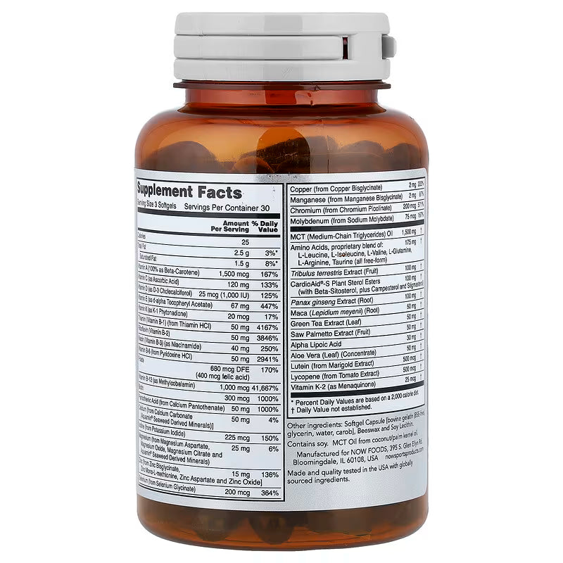 NOW - MEN'S ACTIVE SPORTS MULTI - 90 Softgels