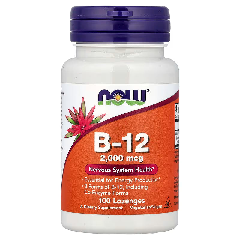 NOW Vitamin B-12 2,000 mcg - 100 Lozenges