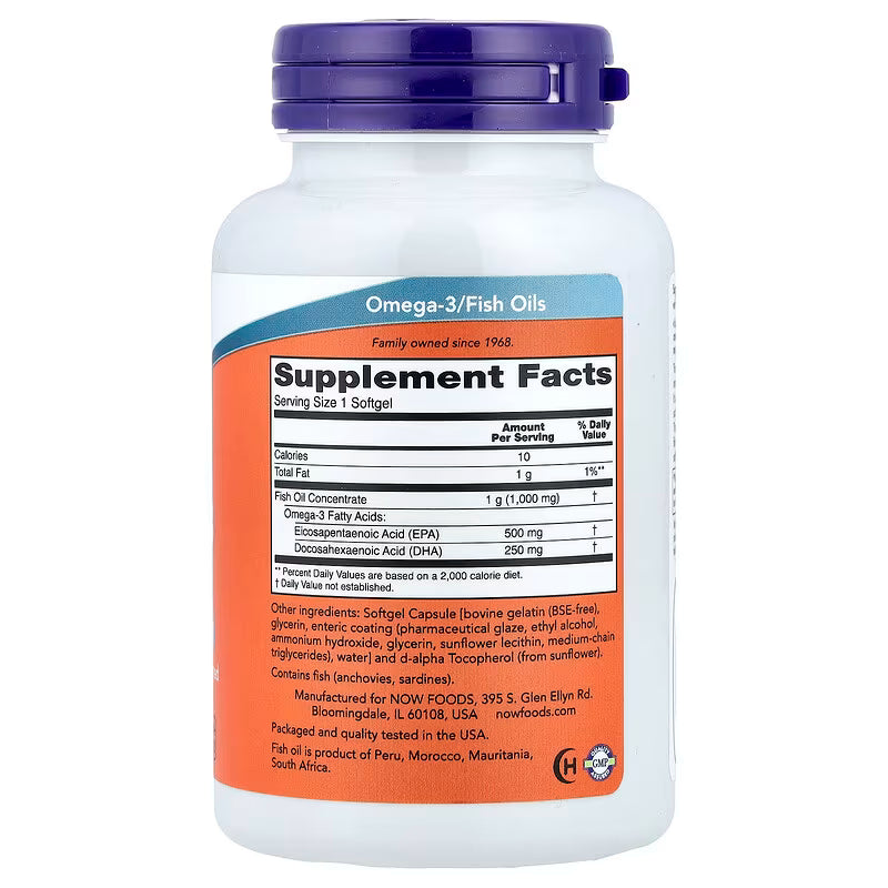 NOW - ULTRA OMEGA-3 FISH OIL - 90 Softgels
