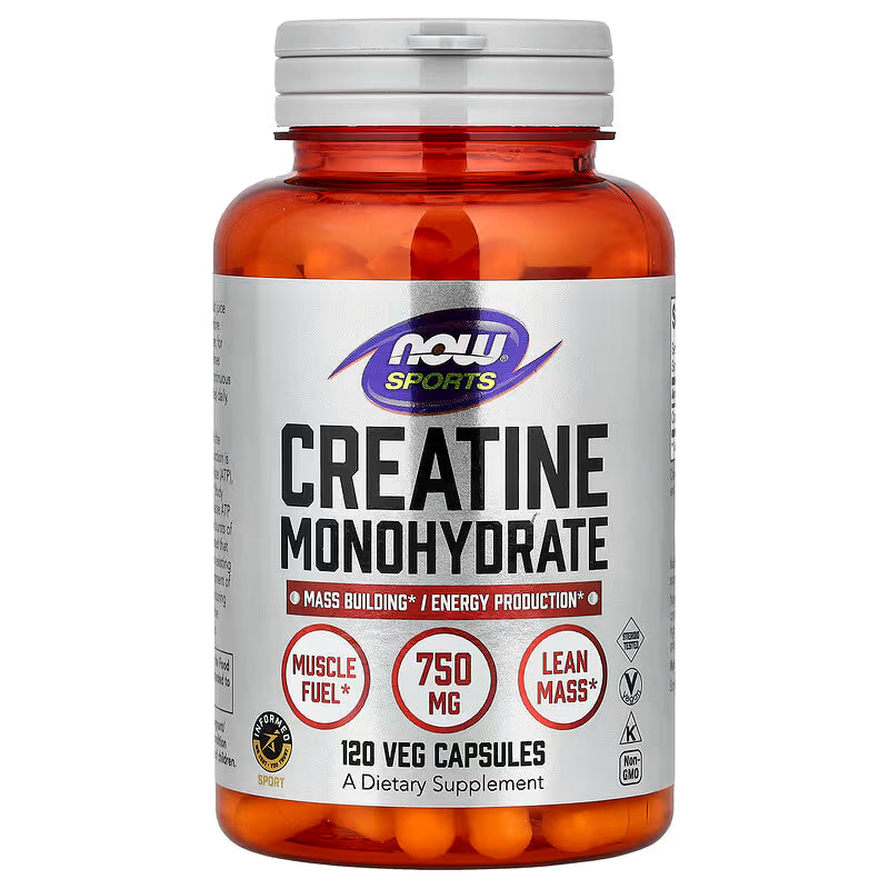 NOW SPORTS - CREATINE MONOHYDRATE 750 MG - 120 CAPSULES