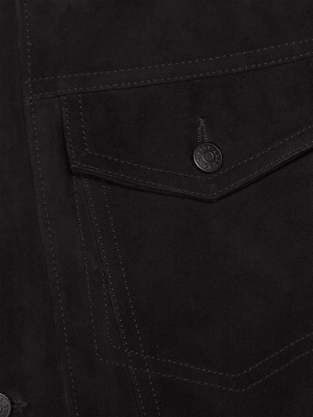 Boss Johot Suede Western Jacket - Black