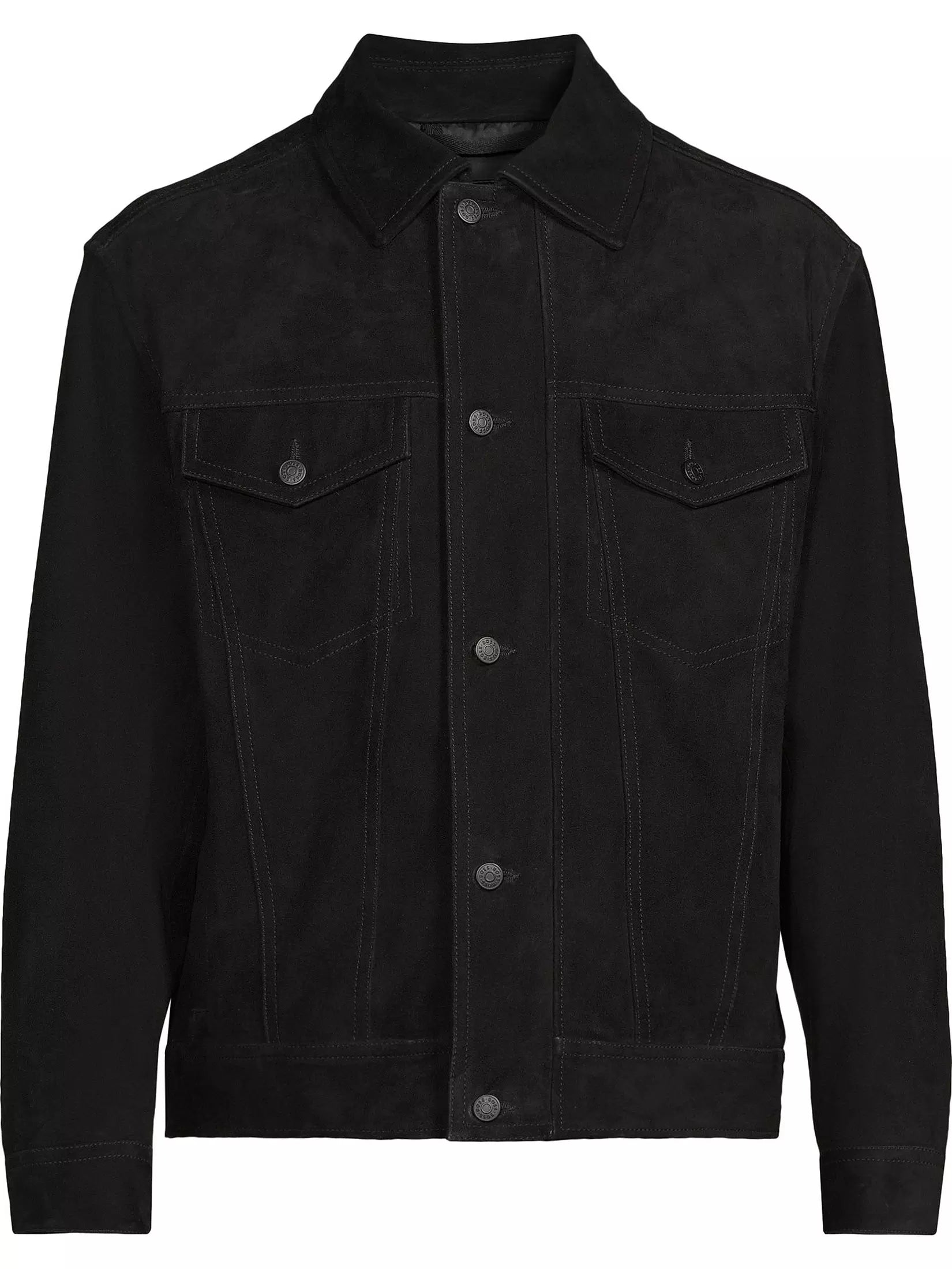 Boss Johot Suede Western Jacket - Black