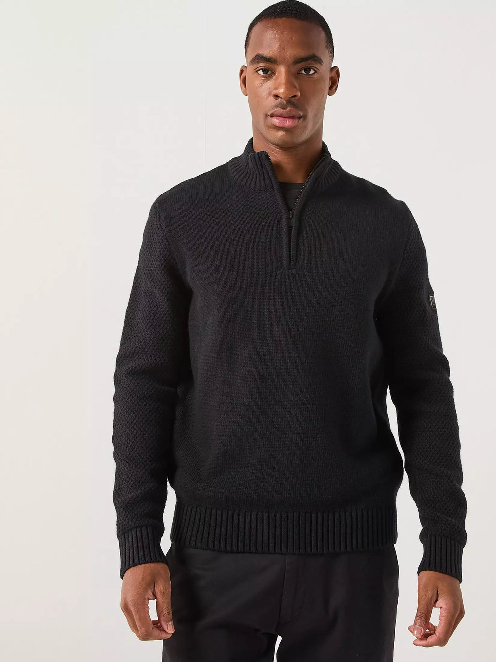 Rufforth Half Zip Knitted Sweatshirt
