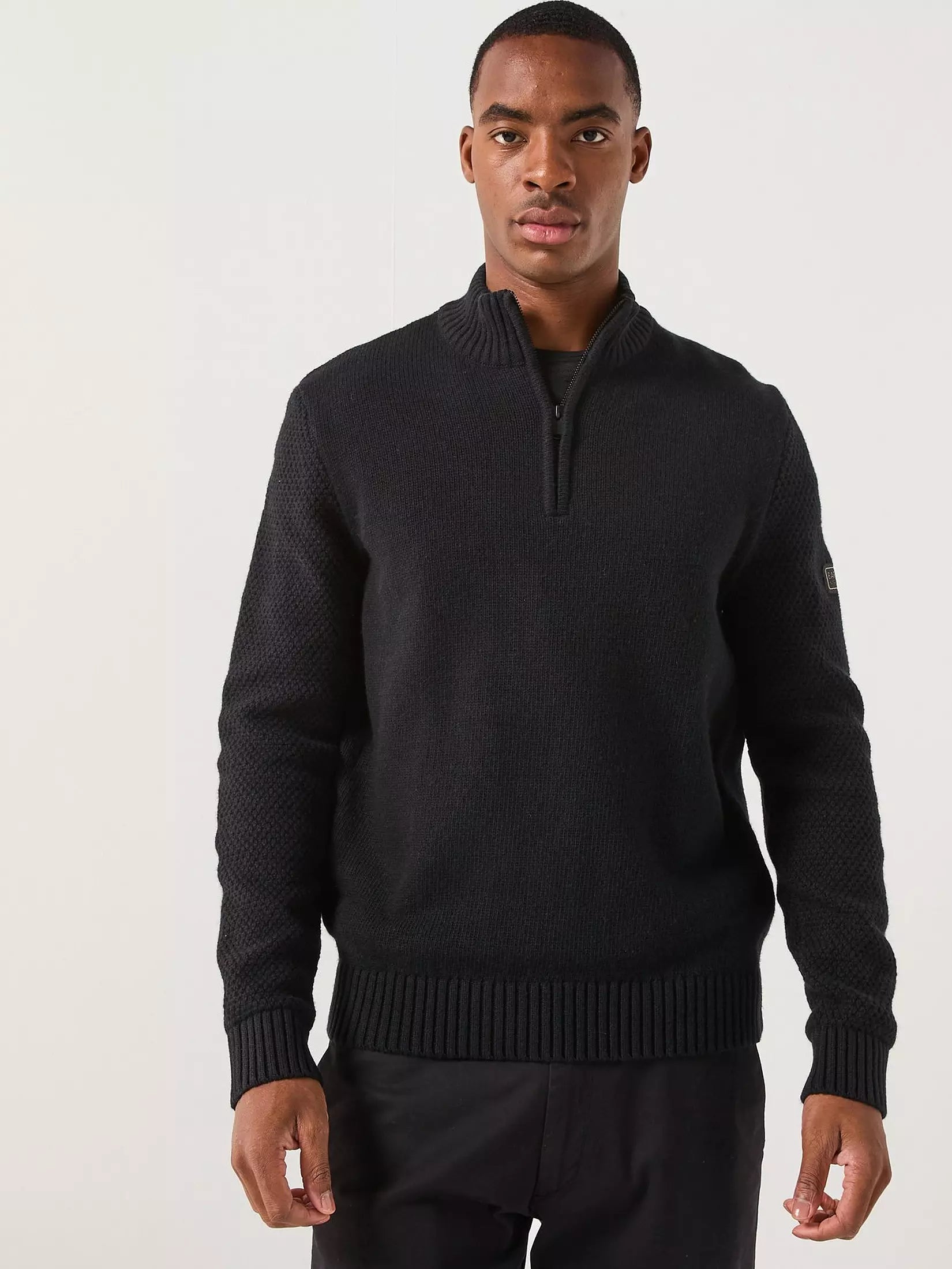 Rufforth Half Zip Knitted Sweatshirt