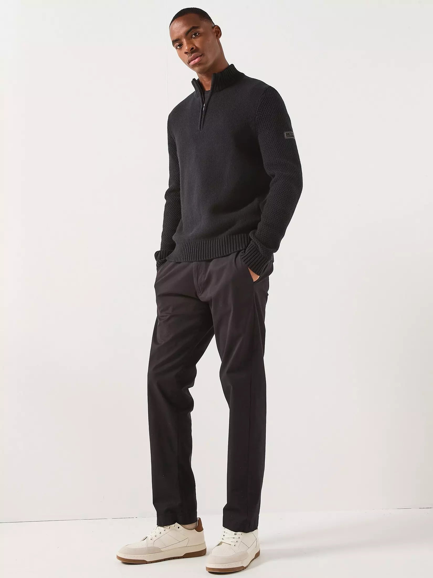 Rufforth Half Zip Knitted Sweatshirt