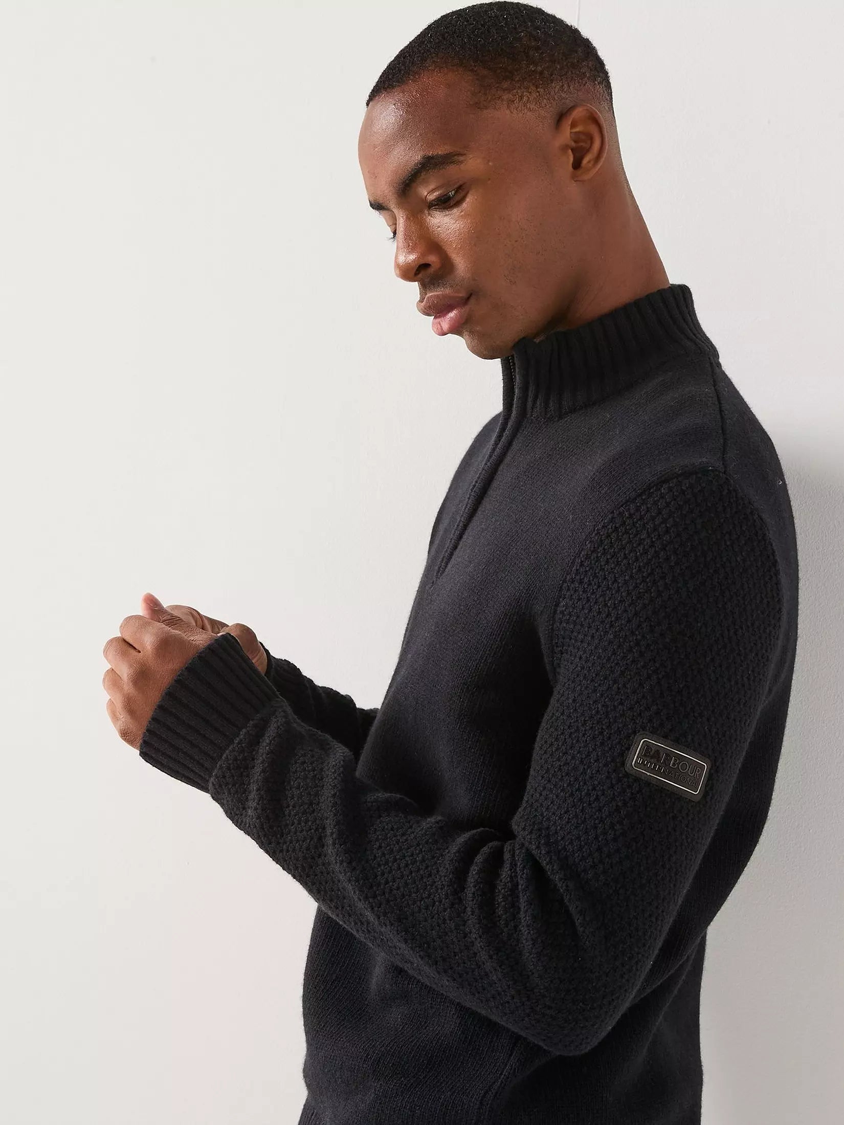 Rufforth Half Zip Knitted Sweatshirt