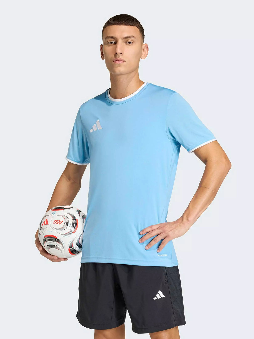 Adidas Mens Entrada 26 T-Shirt - Sky Blue